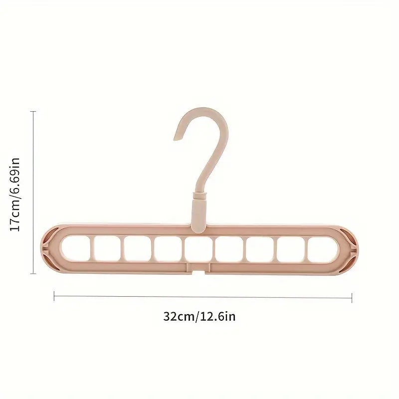 [Foldable Hanger] Durable Multi-Functional Space-Saving Foldable Plastic Hanger | Vertical Clothes Storage
